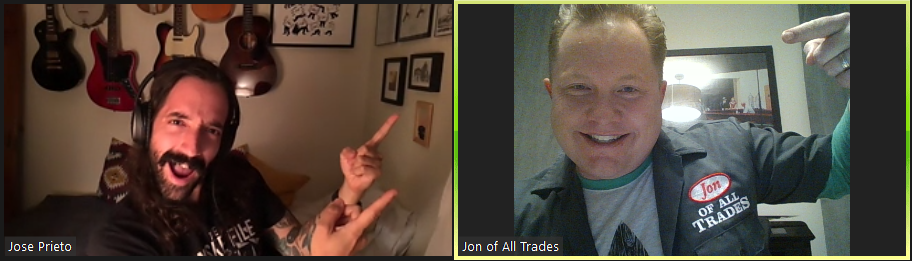Jose Prieto is the lead singer and guitarist of punk band MakeWar, and he is the guest on Ep. 272 of the Jon of All Trades Podcast, debuting November 25, 2020.